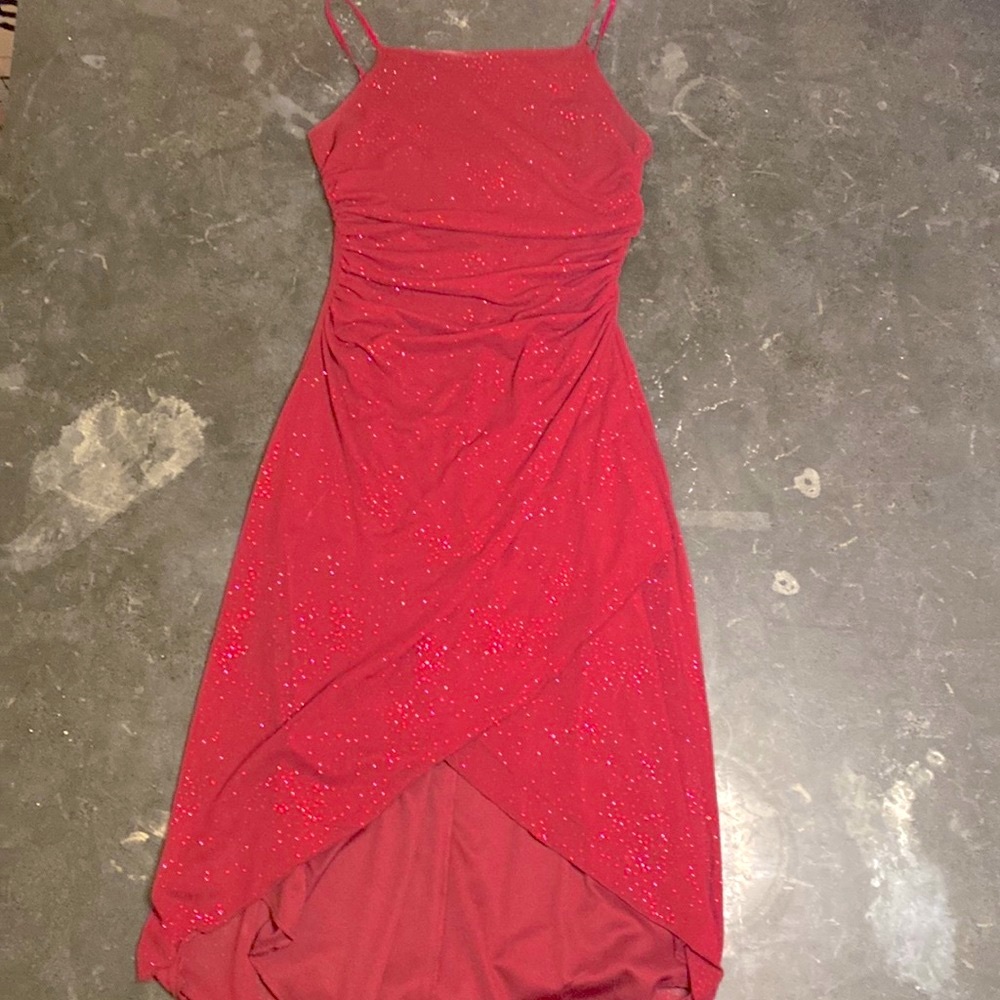 Dillards Burgundy Shimmer Dress